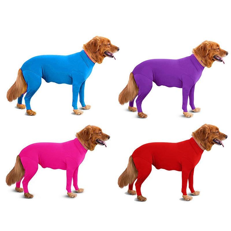 Medium and Large-sized Cat All-inclusive Dog Four-legged Autumn and Winter ClothingPet Clothing Cat Stretch Base Layer Shirt
