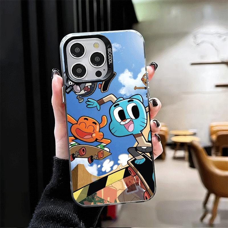 A-Amazing World G-Gumball Soft Phone Case for iPhone 15 16 17 Pro Max 17Air 16E 14 Plus 13 12 Mini Shockproof Cover Back Shell