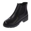 Short Women's Autumn and Winter New British Style Thick Heel Round Head Martin Fashion Casual Single