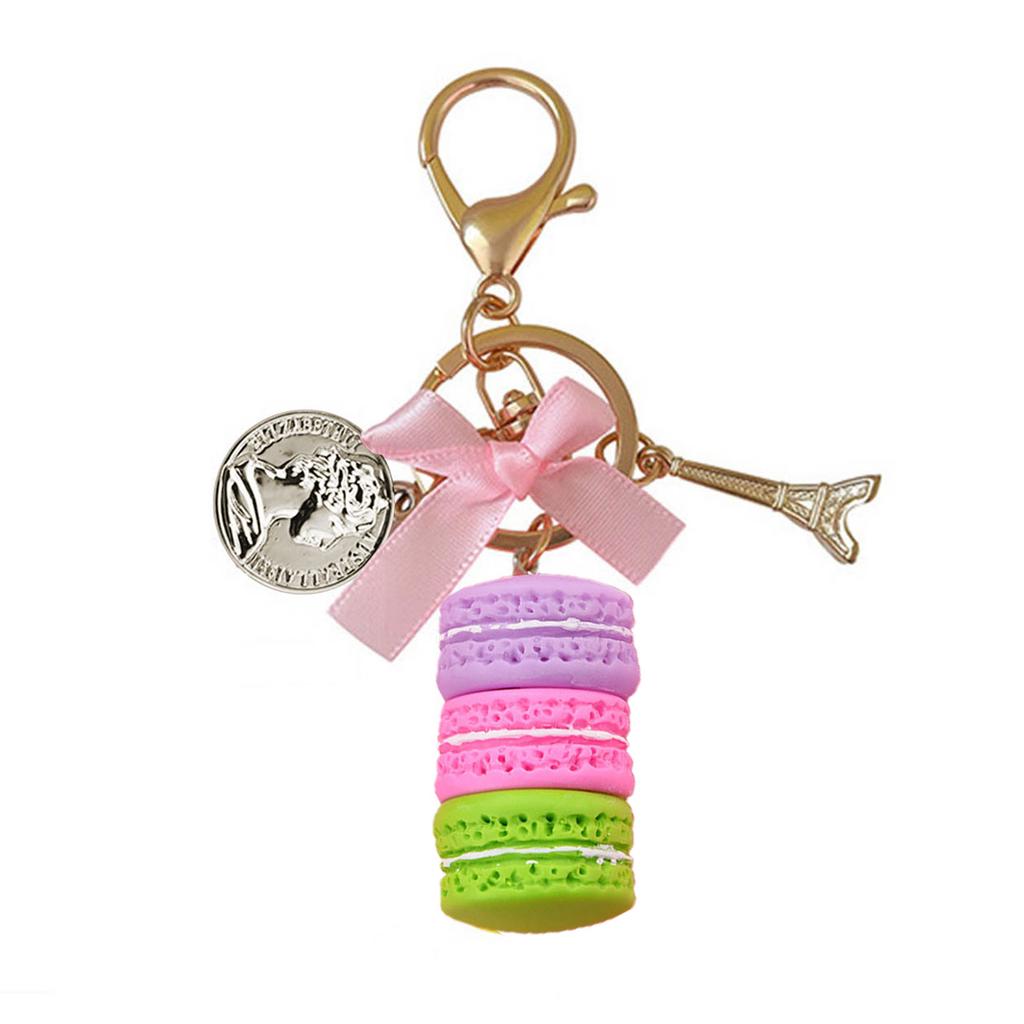 Macaron Schlüsselanhänger Legierung Mini Eiffelturm Anhänger Schlüsselring Zubehör Schmuck Geschenk