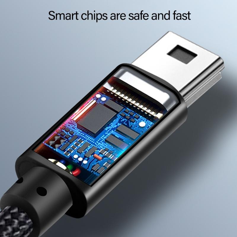 Mini USB Cable Fast Speed Mini USB Cable Fast Speed Transfer Cable Nylon Braided Cord for Fast Data Transfer & Charging