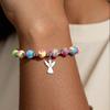 Elegant First Communion Bracelet For Girls Silver Angel Cross Pearl Jewelry Gift Set With Card And Fabric Bag