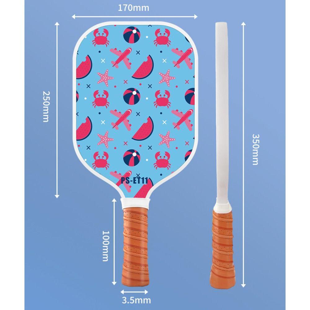 Conjunto de Raquete Infantil Núcleo Favo de Mel Squash Leve Nova Raquete de Pickleball Presentes para Crianças