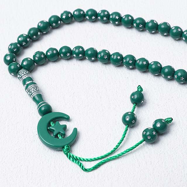 Handmade 99-Bead Tasbih Bracelet - 8mm Islamic Prayer Beads Rosary