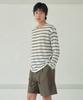 Wednesday Oasis Bondi Stripe Long Sleeve T-Shirt_Ivory(Wb6Tp24)