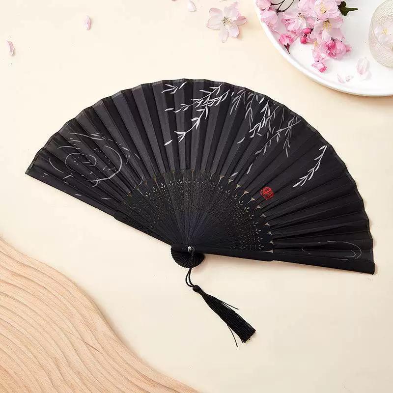 Red Dance Fan, Folding Fan for Dancing, Classical Dance, Chinese Style, Ancient Style, Hanfu