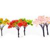 5pcs Artificial Pink Iron Wire Flower Tree 6.5cm Home Houses Decoration  Outdoor Adventure Camping