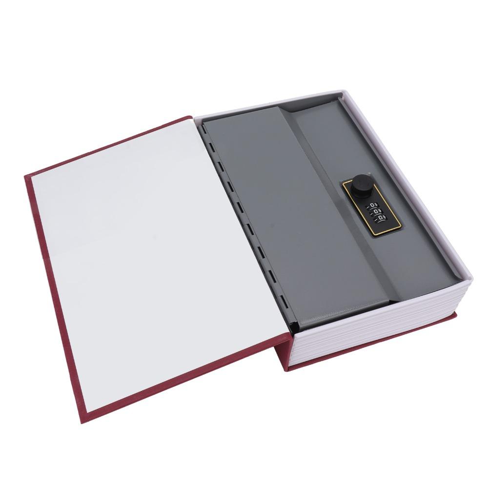 Decorative Diversion Book Safe Large Size Discreet Dictionary Style Safe Combination Lock High Simulation Metal Safe Box