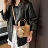 Popular Bags Women's New Autumn and Winter Retro Niche Messenger Bags Portable Bucket Bags