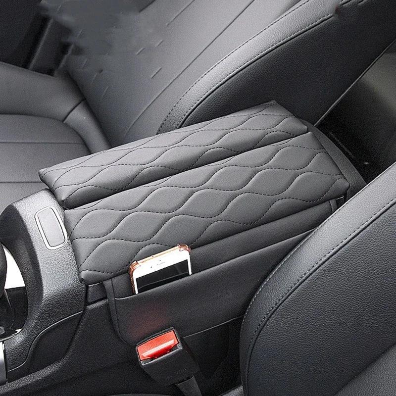 Center Console Cover For Mercedes Benz GLA H247 GLB X247 A B Class W177 W247 W118 EQA Leather Anti-Scratch Car Armrest Cushion