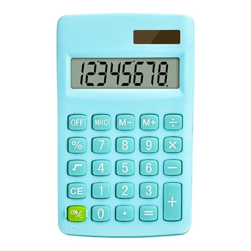 8 Digit Desktop Calculator Large LCD Display Solar/Battery Double Power Office Calculator for Home School Computing Use