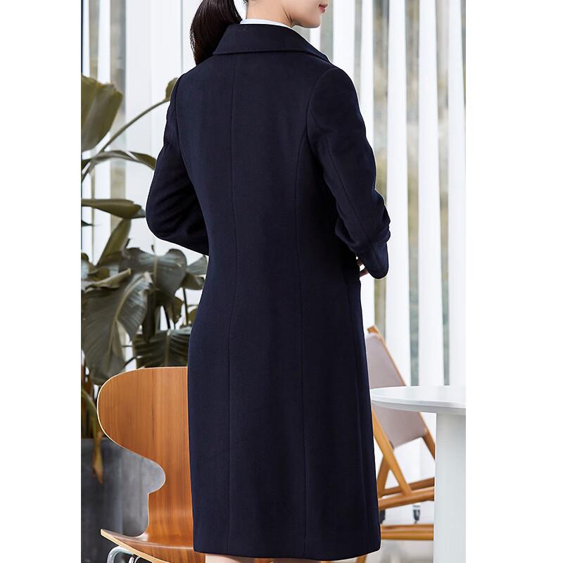 Men's Business Professional Wool Blend Mid-length Overcoat
