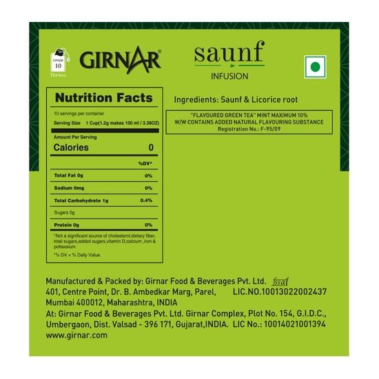 Girnar Saunf Infusion (10 Dip Bags)