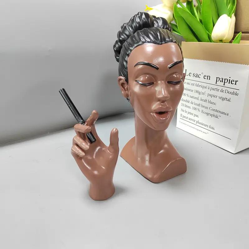 New Head Scents Burner Black Women Cigarette Head Incense Burner