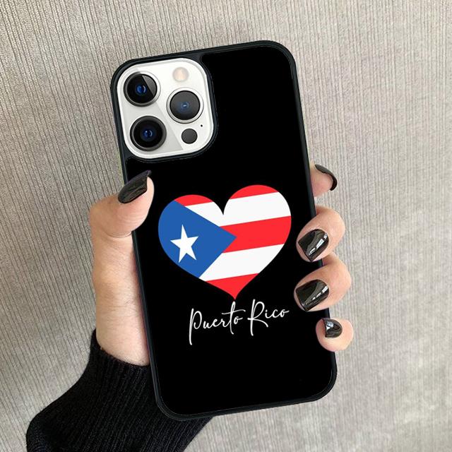 Puerto Rico Flag Phone Case For iPhone 17 Air 16 15 14 Plus 12 13 Pro Max Soft Bumper Shell Cover Coque