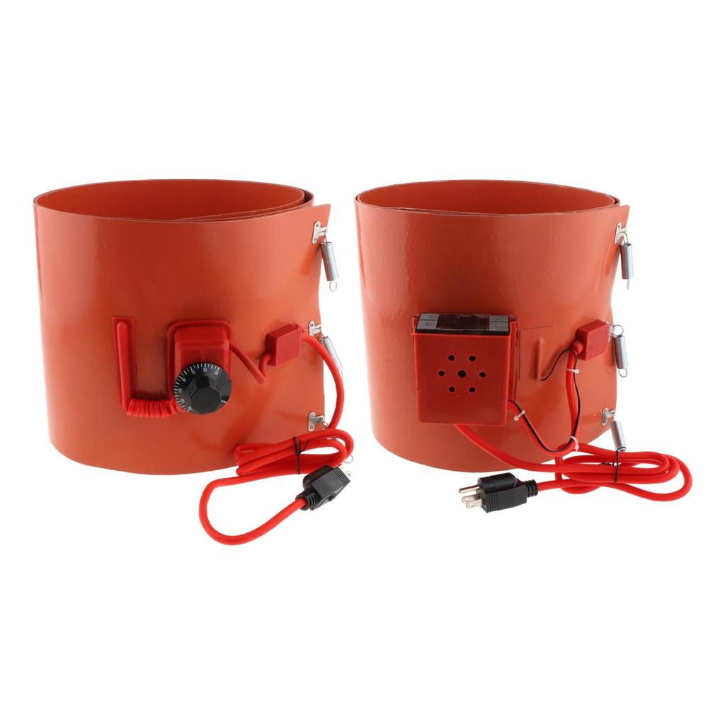 Drum Pail Heater Rubber Adjustable Temperature for Wax Honey Paint