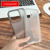 Mattiertes Transparentgraues Stoßfestes Schutzhülle für Apple 15 Promax