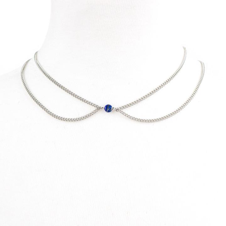 Glory_Arden Lapis Lazuli Double-Strand Choker / Ghmn-185