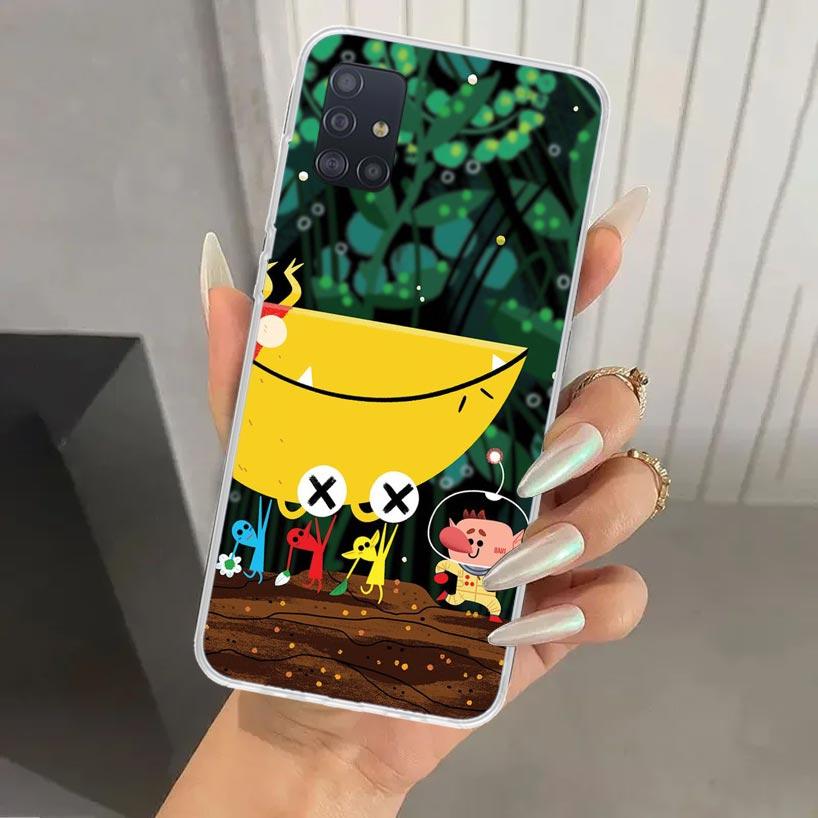 Game P-PikminS 4 Phone Case for Samsung Galaxy A52 A32 A22 A12 A02S A50S A30S A10S Note 20 Ultra 10 Plus S10 A31 A20 A71 A72 Gal