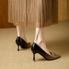 Pointed High Heels 2026 Spring and Autumn European and American Fashion Banquets Gradually Change Color Not Tired Feet Thin Heels