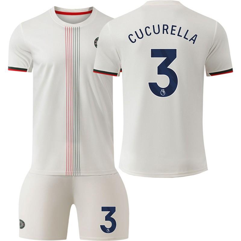 2526 Chelsea Away Football Jersey No. 7 Sterling 8 Enzo 6 Silva Home Correct Version Set