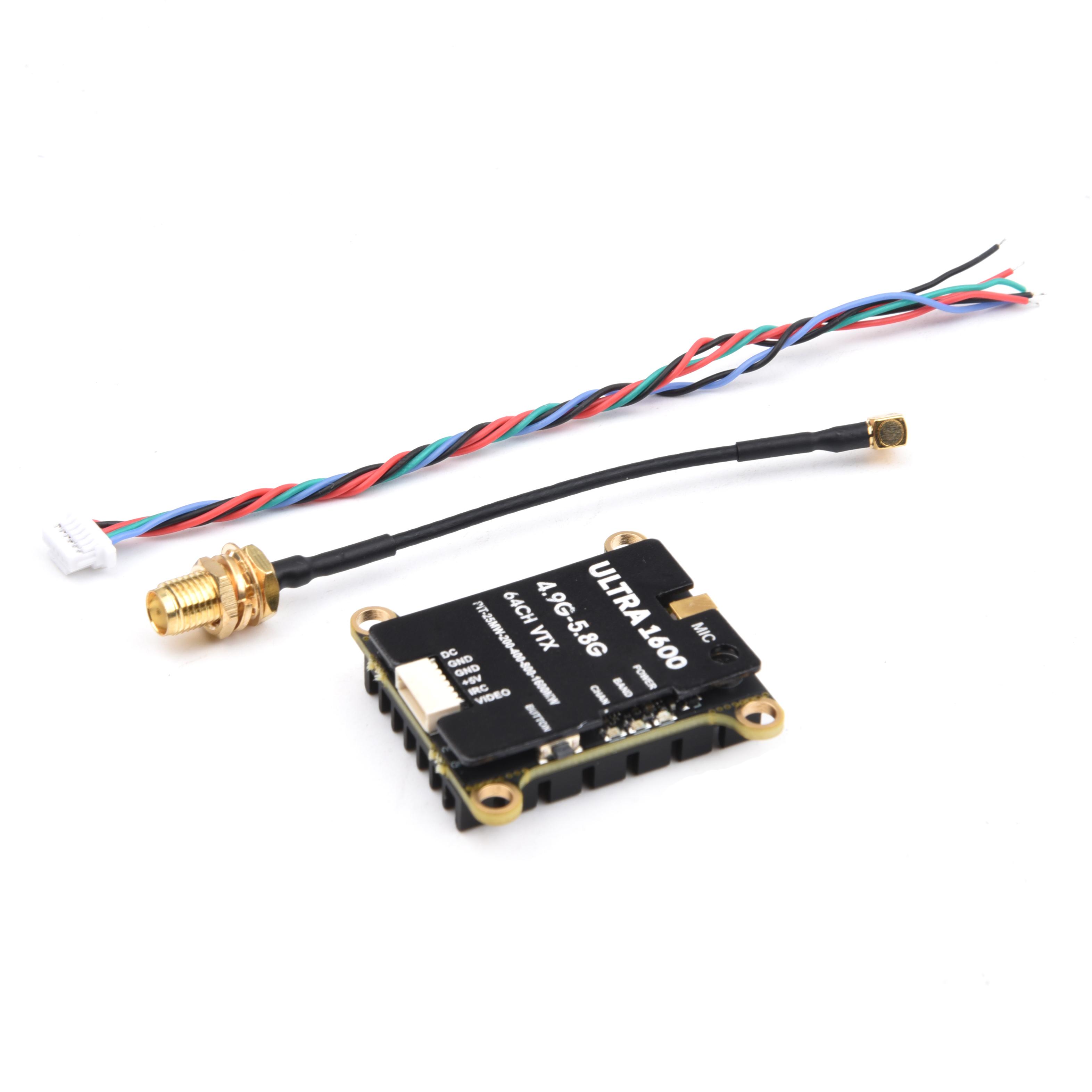 

НОВИЙ 64CH 4,9G-5,8G 1,6 Вт / 2,5 Вт FPV VTX передавач з антеною для рами гоночного дрона FPV на великі відстані