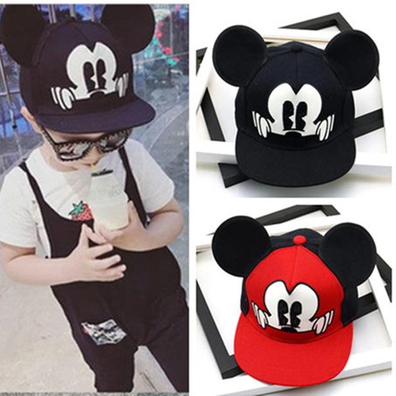 New Children's Mickey Mouse Cap Cartoon Lovely Baseball Cap For Kids Girls Boys Snapback Hat