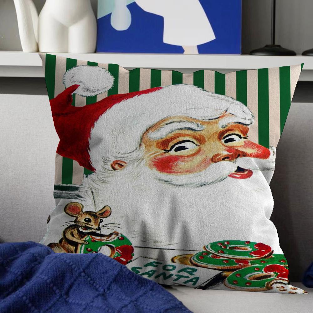 Merry Christmas Pillow Anime Pillow Sofa Bed Head Pillow Cover Cushion Cover 45x45 Cm Fashion