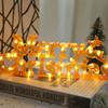 3D Merry Christmas Letter Light LED Garland Night Light Decoration for Home Holiday Party Festive Decor