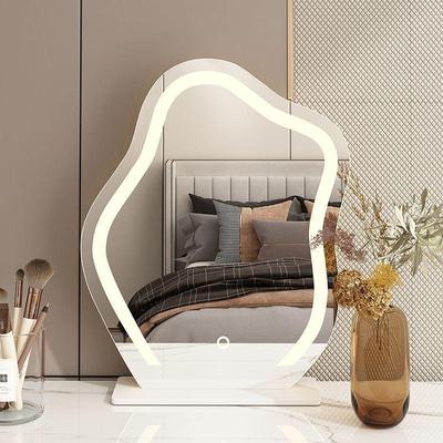 Espejo de Maquillaje LED Nube: Tocador Estilo Influencer, Diseño de Mesa para Dormitorio