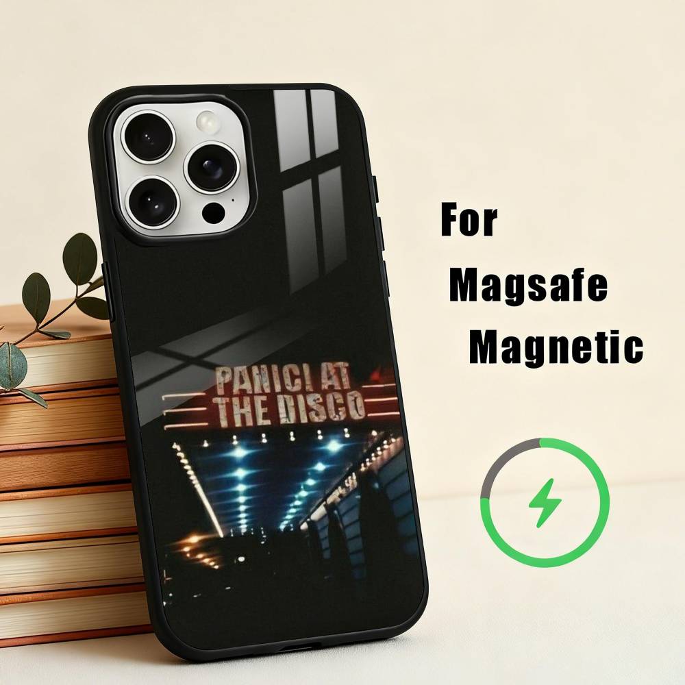 

Theatrical Band Panic At The Disco Phone Case For iPhone17,16,15,14,13,12,11 Plus,Pro Max Magnetic For Magsafe Wireless Charging iPhone17Pro