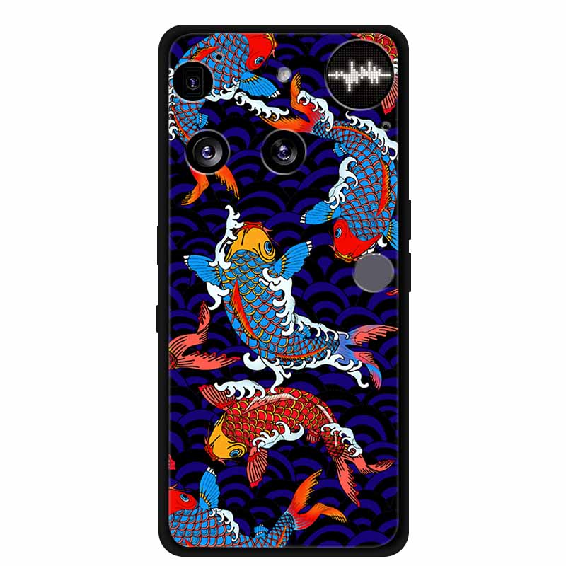 Flowers Case For Nothing Phone 3 Phone3 Soft Silicone Phone Cover Funda Black TPU Protective Bumper Coque for Nothing Phone (3)