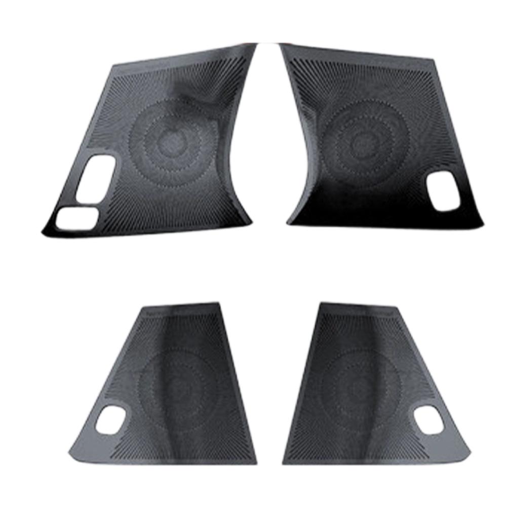 4Pcs Stainless Steel Door Speaker Cover Trim Compatible with For Volvo For S90 2017 To 2026 OEM Fit No Modification Needed
