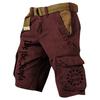 Pantaloni scurți de vară imprimați pentru bărbați, pentru exterior, pantaloni scurți largi pentru bărbați, cu buzunare multiple