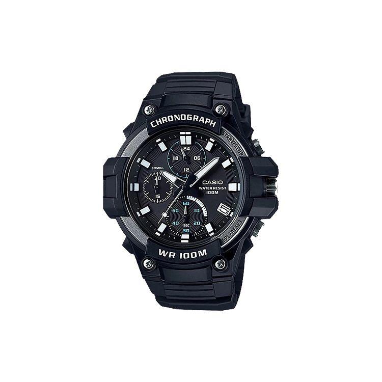 Casio Standard Series Unicorn Fashion Casual Waterproof Quartz Movement Watch Men Watches Black MCW-110H-1A Single Watch,Black Dial,Random Watch Box