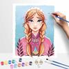 Disney Anna Oil Painting Art Set Princess Portrait Handmade Diy Gift Home Decoration