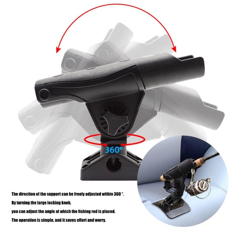 Adjustable 360 Rotating Fishing Rod Holder Fishing Fixers Mount Brackets Rod Stabilizers for Rivers NonSlip Fishing Base