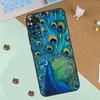 Bird Peacock Feather Case For Xiaomi Redmi 14C 10C 12C 13C Cover For Redmi Note 13 Pro 14 9 10 11 12 10S 11S 12S