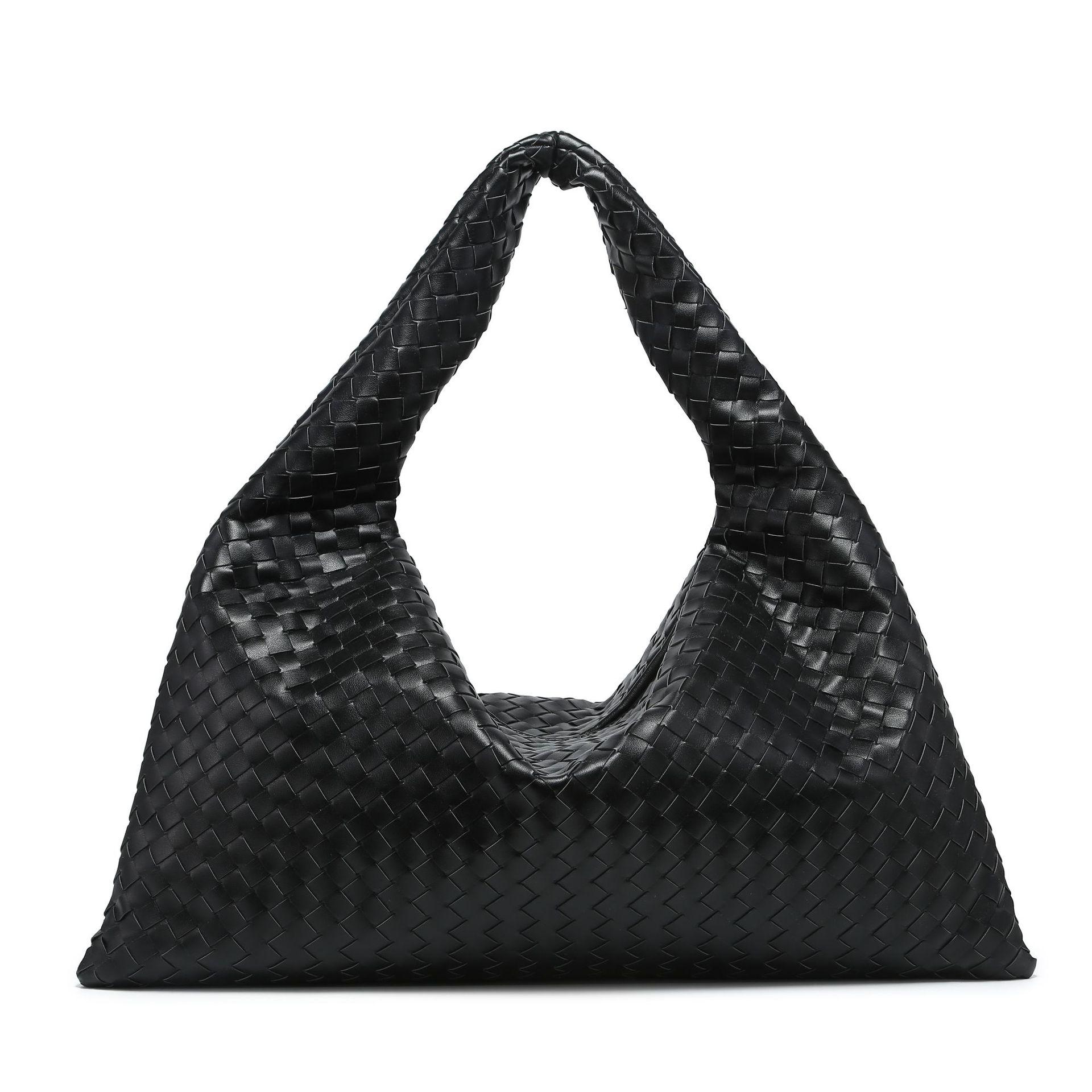 

Guangzhou Fashion Large Capacity Soft Leather Women s Woven Tote Bag 54*14*26cm