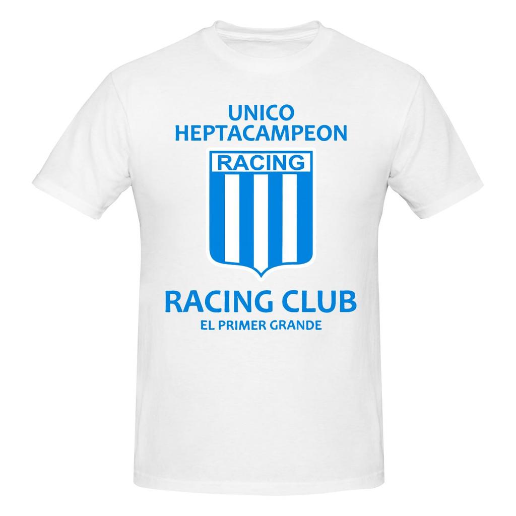 Racing Club De Avellaneda Heptacampeon Fitness Tshirt Retro Academy Highdefinition Printing Basic Tee