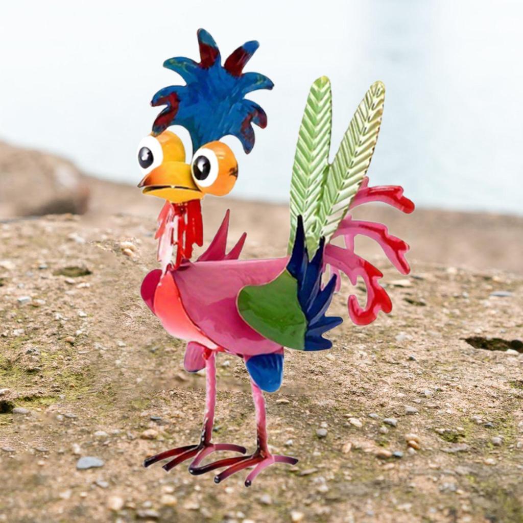 Chicken Figurine Chicken Decor Creative Garden Ornament for Patio Lawn Home