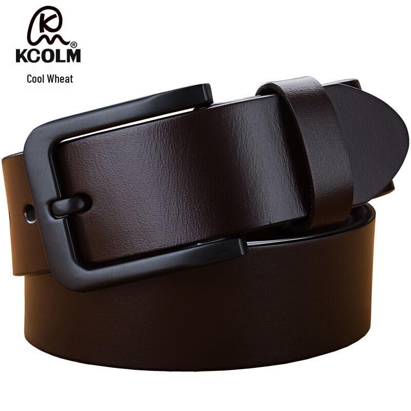KCOLM Men s Cowhide Pin Buckle Belt