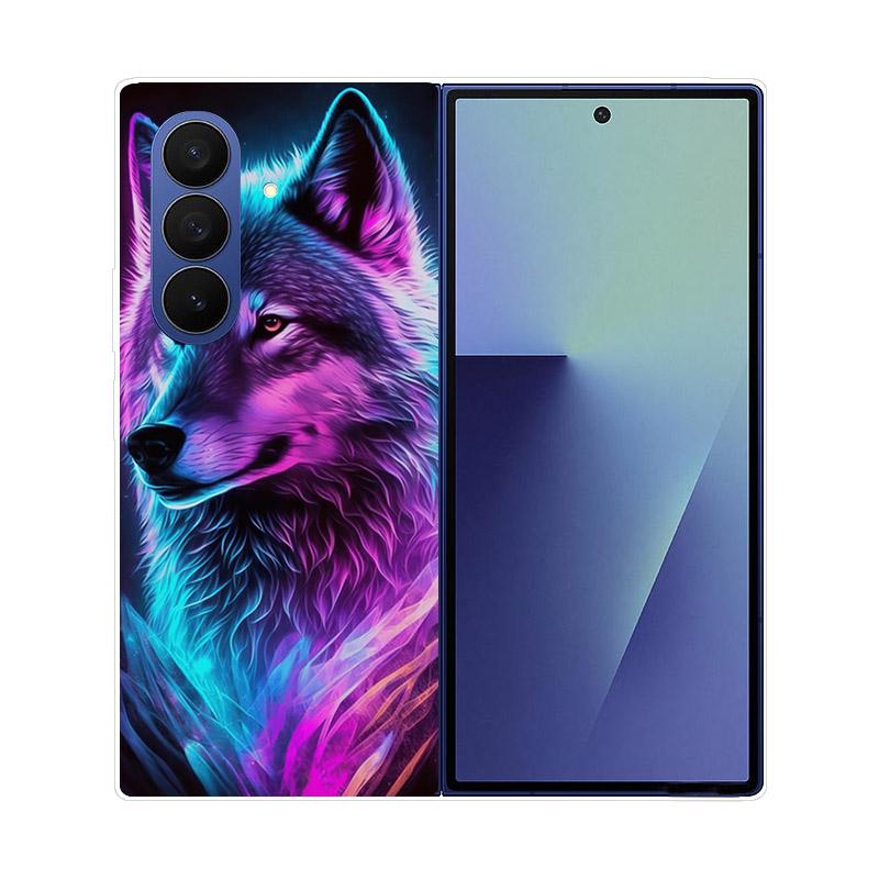 For Samsung Galaxy Z Fold 7 6 5 4 3 2 Case Transparent Protective Back Cover Hard PC Shell For Samsung Z Fold7 Fold6 Fold5 Etui