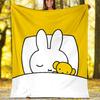 1pc Miffy4 Theme Blanket - Digital Print, Polyester, Cozy for All Seasons, Perfect for Outdoor, Camping, and Travel