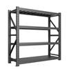 Light-Duty Black 4-Tier Storage Rack