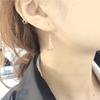 Pure Craftsmanship Hollow Iron Tower Earrings Small Fresh Women'S Color Gold Plated Rose Gold Ear Jewelry