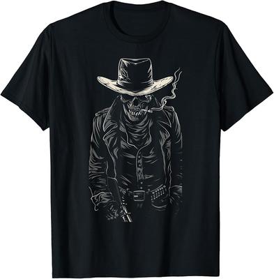 Cowboy Skull Apparel Graphic Tees Men Women Boys Girls TShirt Unisex T-Shirt