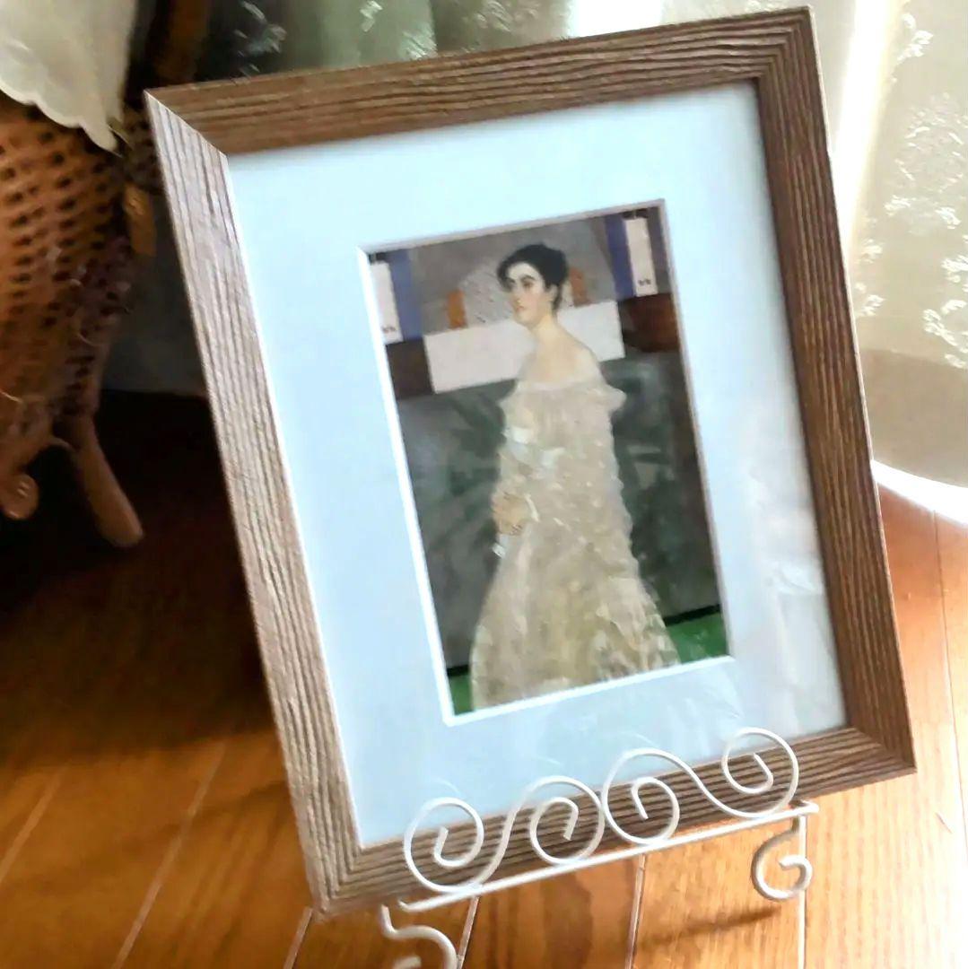 

[USED] Klimt Portrait of Margaret Stonborough (framed with sale mat) 28 x 34 cm