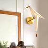 Paper Crane 49cm Lighting 220vled*6W Lamp Creative Design Origami Bird Night Lamp Kinkiet Lounge Kinkiet, White Light