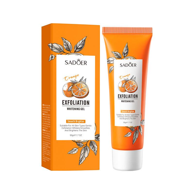 Orange Exfoliating Peeling Gel Facial Scrub Moisturizing Nourish Repair Scrubs Blackhead Removal Face Cleanser Korean Cosmetics